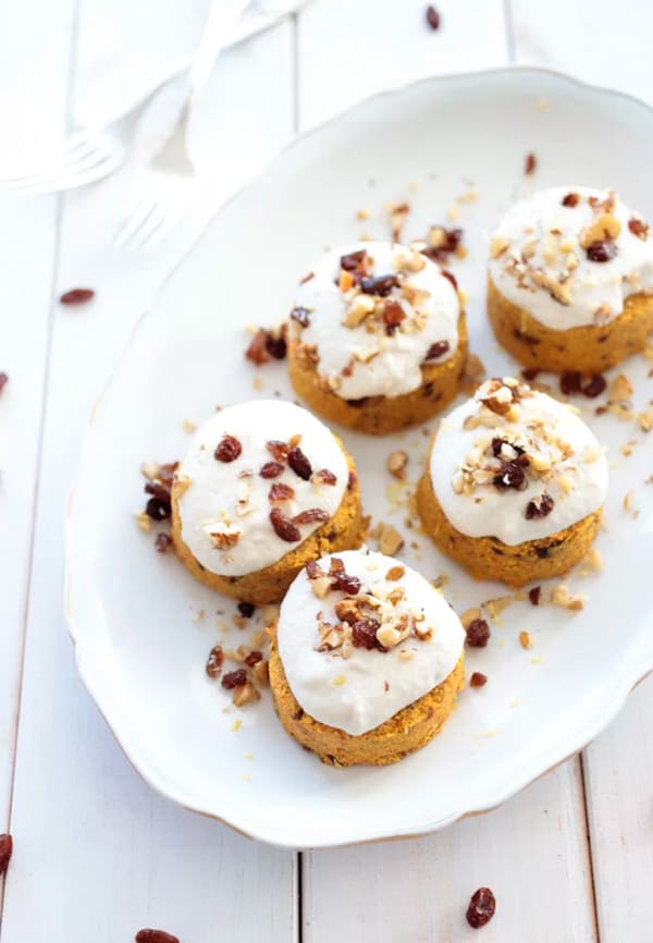 Raw carrot cake cookies