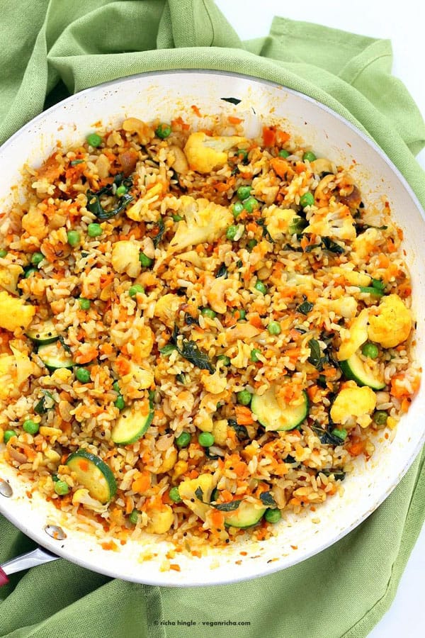 Vegan veggie fried rice