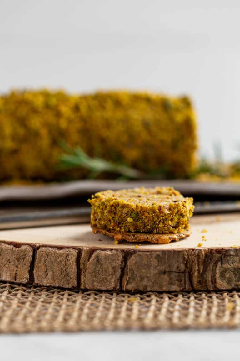Lemon Rosemary Vegan Cheese Log • Beautiful Ingredient