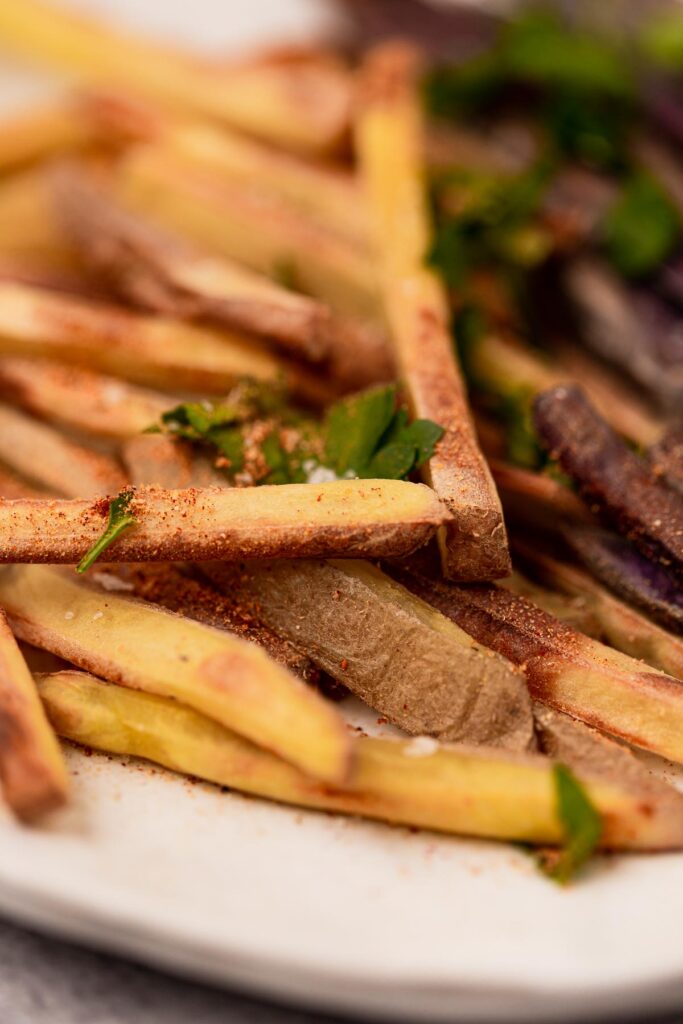 Air Fryer French Fries - no soaking - 3 ingredints- A Gouda Life